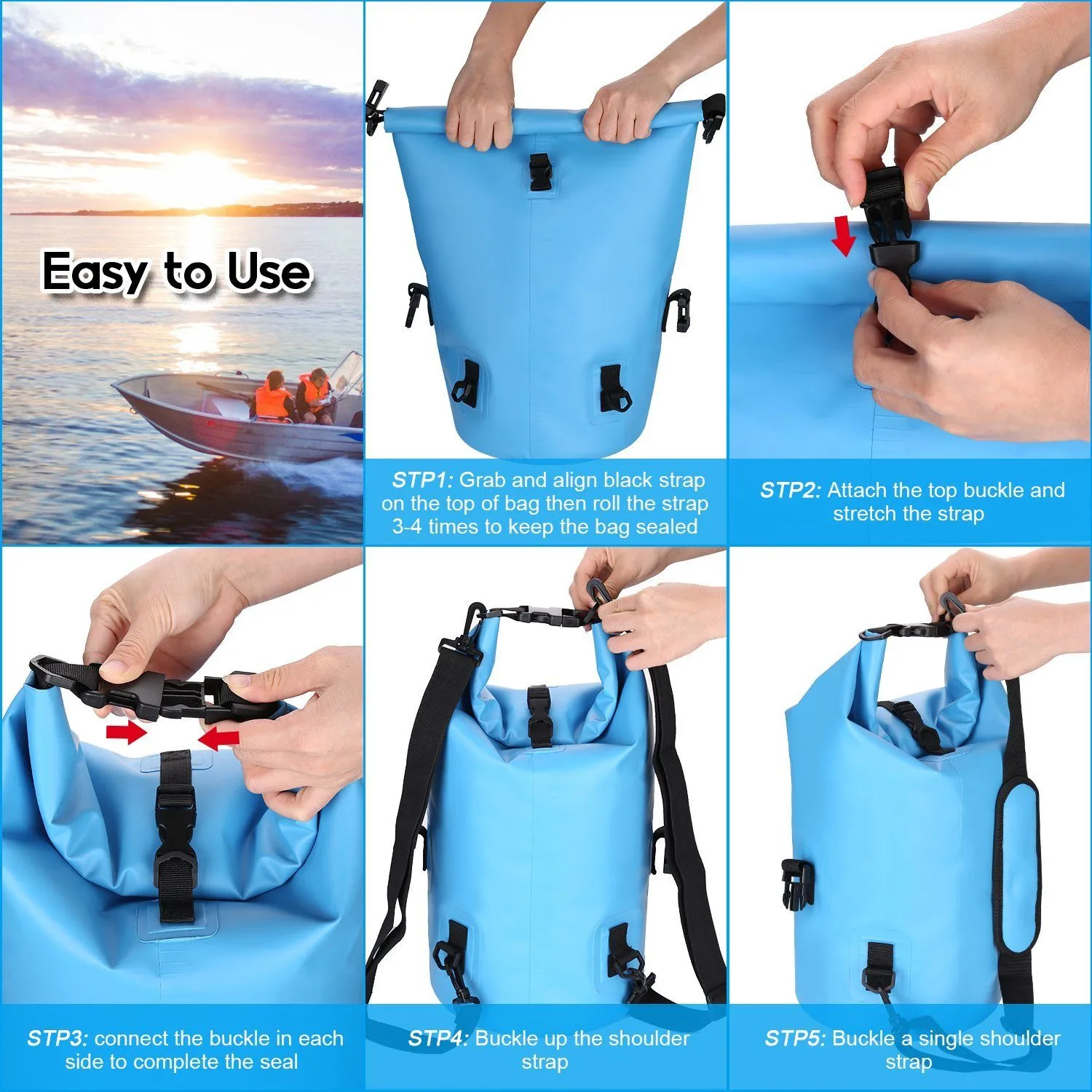15L Waterproof Lightweight Dry Bag