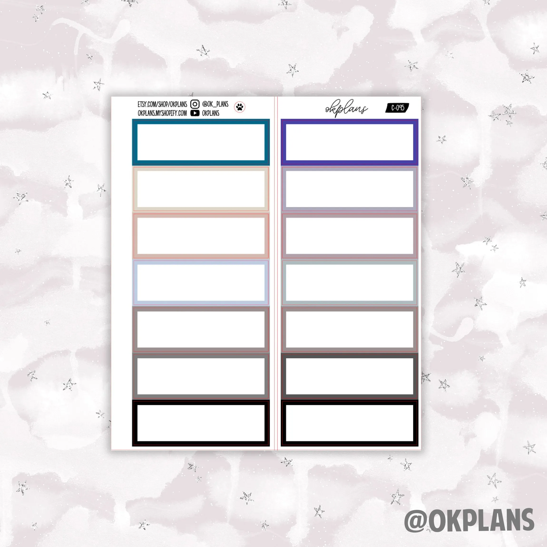 2 HOUR Extra Wide Label // EC 7x9 Daily Duo