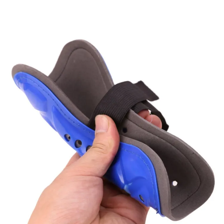 2 Pairs Football Shin Pads Professional Game Training Sports Knee Pads, Color: HTB02 Blue L