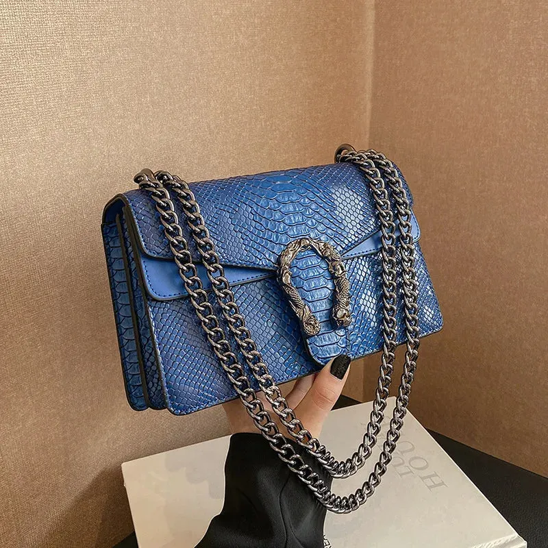 2024 Vintage Small Square Bag for Women - Trendy Chain Fashion Shoulder Crossbody Bag