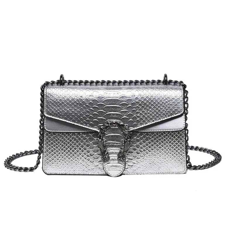 2024 Vintage Small Square Bag for Women - Trendy Chain Fashion Shoulder Crossbody Bag