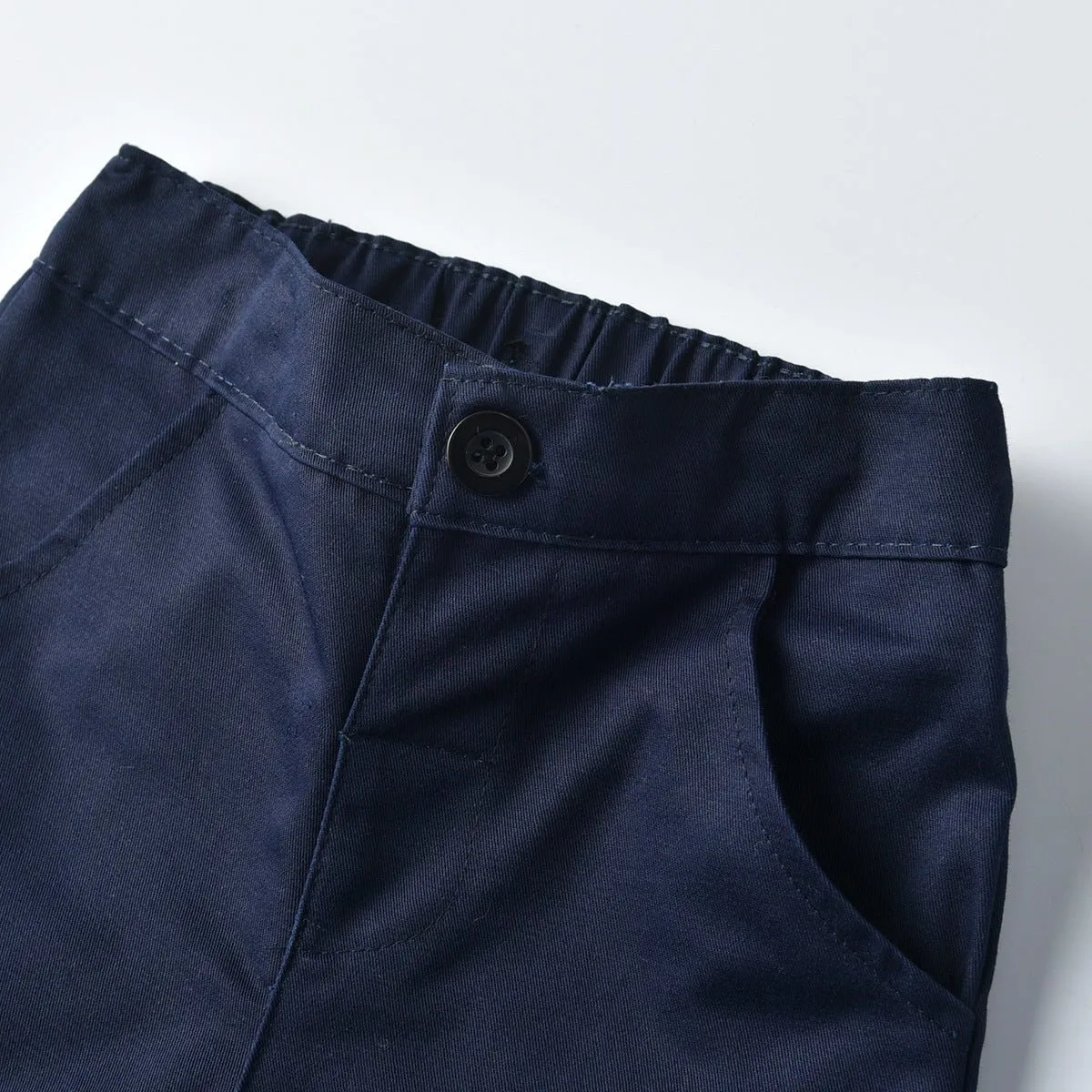 4-Piece Boy Classic Black/Navy Gentleman Suit