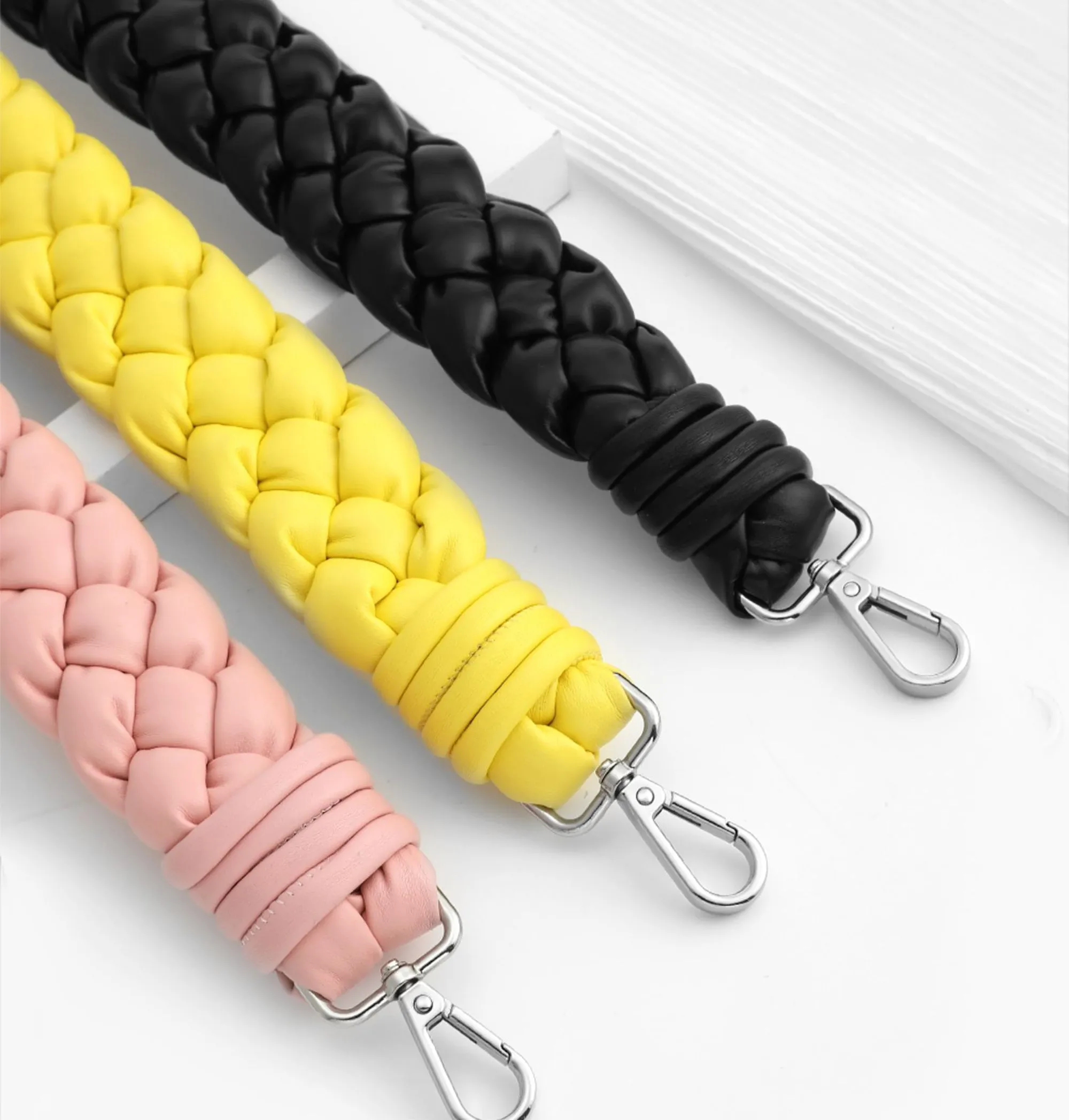Accessories for Mini Handbag Shoulder Strap Transformation: Twisted Braided Short Handbag Handles for Handheld Bags