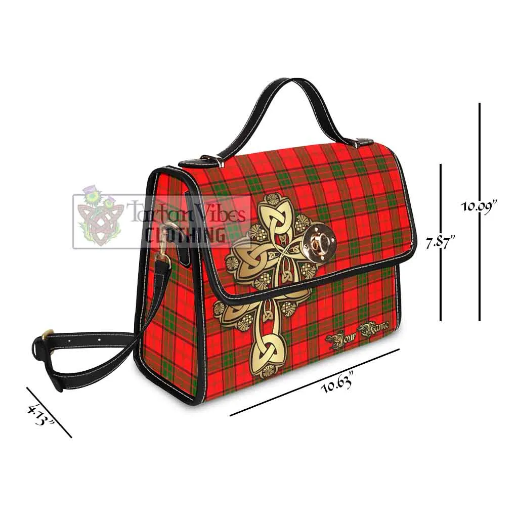Adair Tartan Waterproof Canvas Bag Golden Thistle Celtic Cross Style