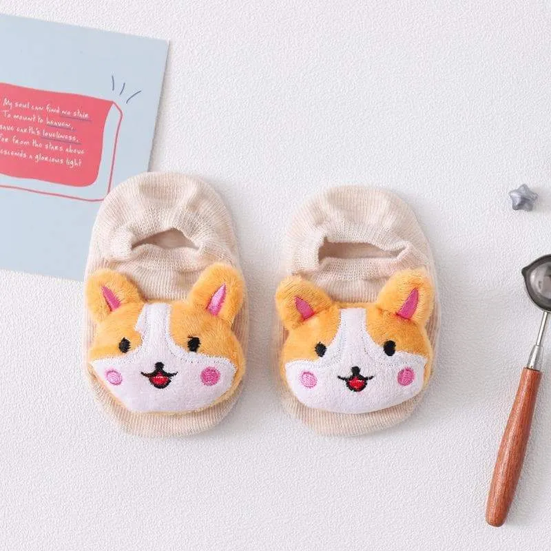 Adorable 3D Animals Anti-Skid Socks (6 Colors)