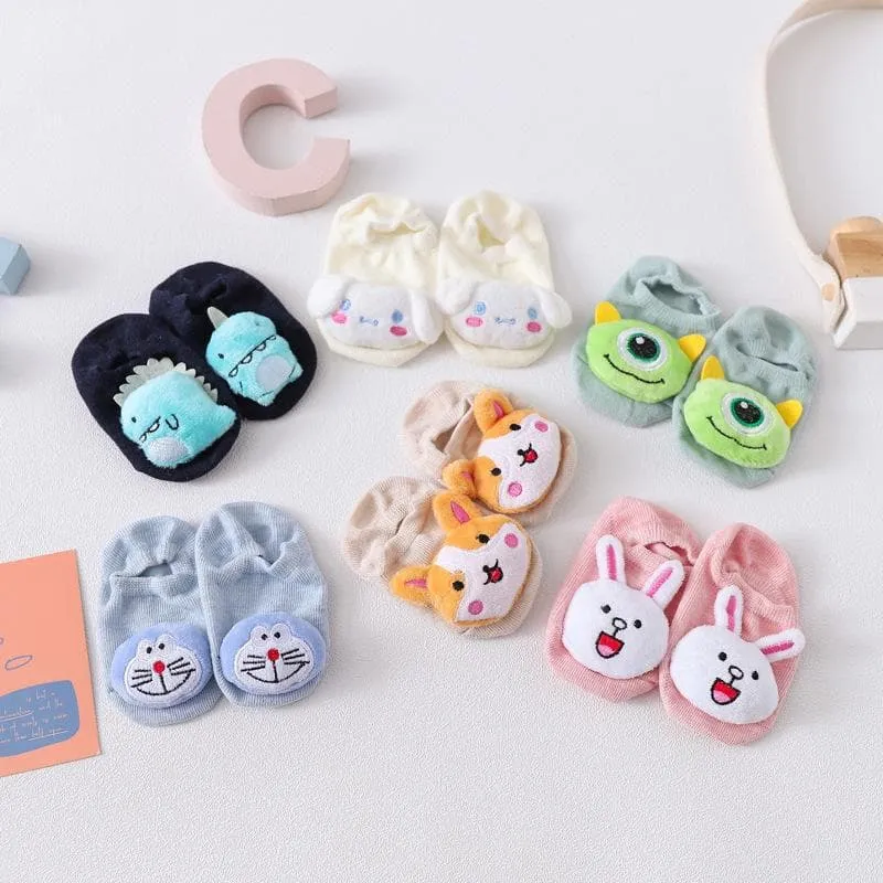 Adorable 3D Animals Anti-Skid Socks (6 Colors)