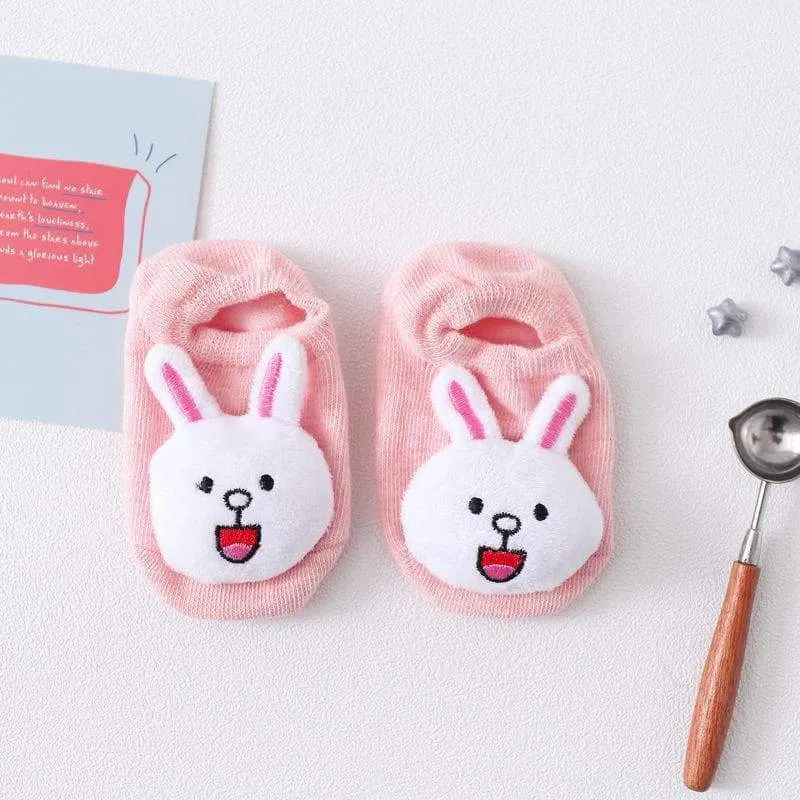 Adorable 3D Animals Anti-Skid Socks (6 Colors)