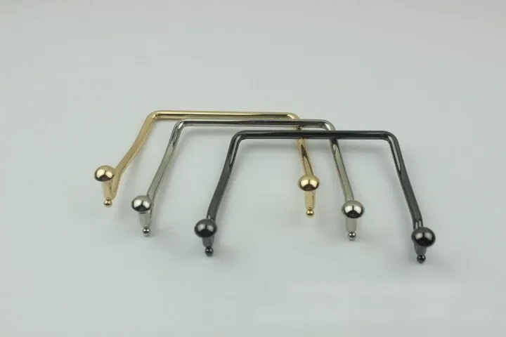 Arc Strap Handles Connector 4 3/8" 112mm Lock Buckle Gold Gunmetal Black Hardware Leather Purse Bag Handbag Clutch Backpack Diy Supplies