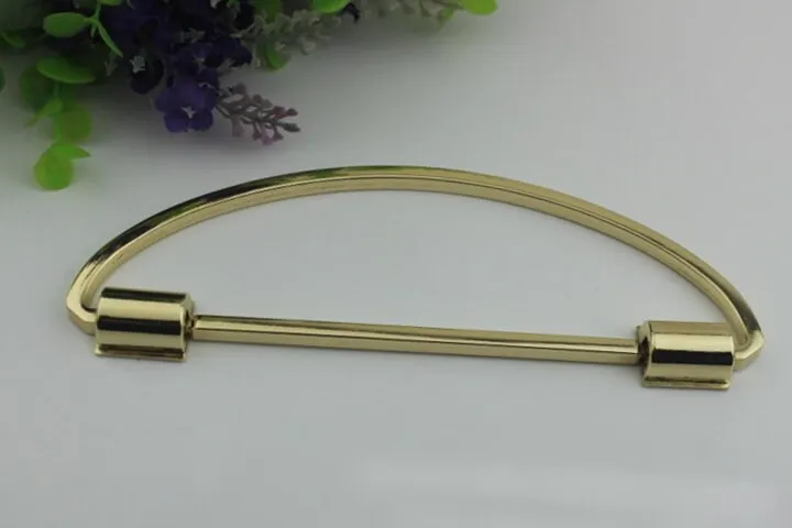 Arc Strap Handles Connector 6 3/8" 160mm Lock Buckle Gold Hardware Leather Purse Bag Handbag Clutch Backpack Diy Supplies