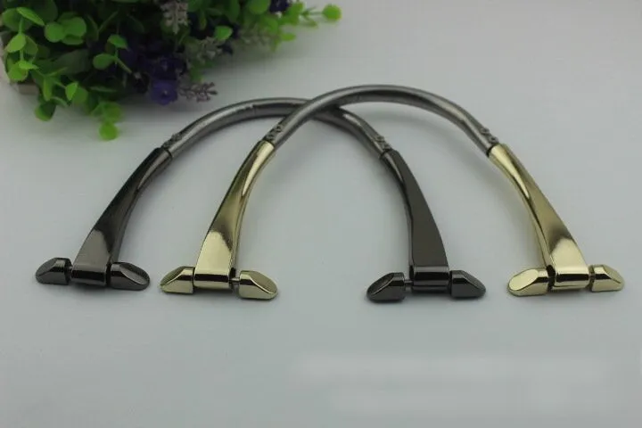 Arc Strap Handles Connector 8" 190mm Lock Buckle Gold Gunmetal Black Hardware Leather Purse Bag Handbag Clutch Backpack Diy Supplies