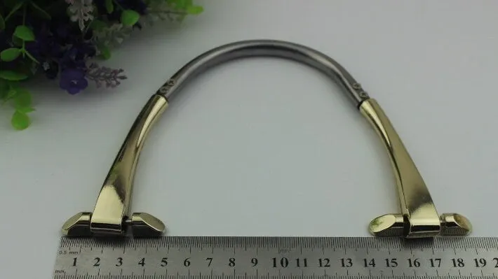 Arc Strap Handles Connector 8" 190mm Lock Buckle Gold Gunmetal Black Hardware Leather Purse Bag Handbag Clutch Backpack Diy Supplies