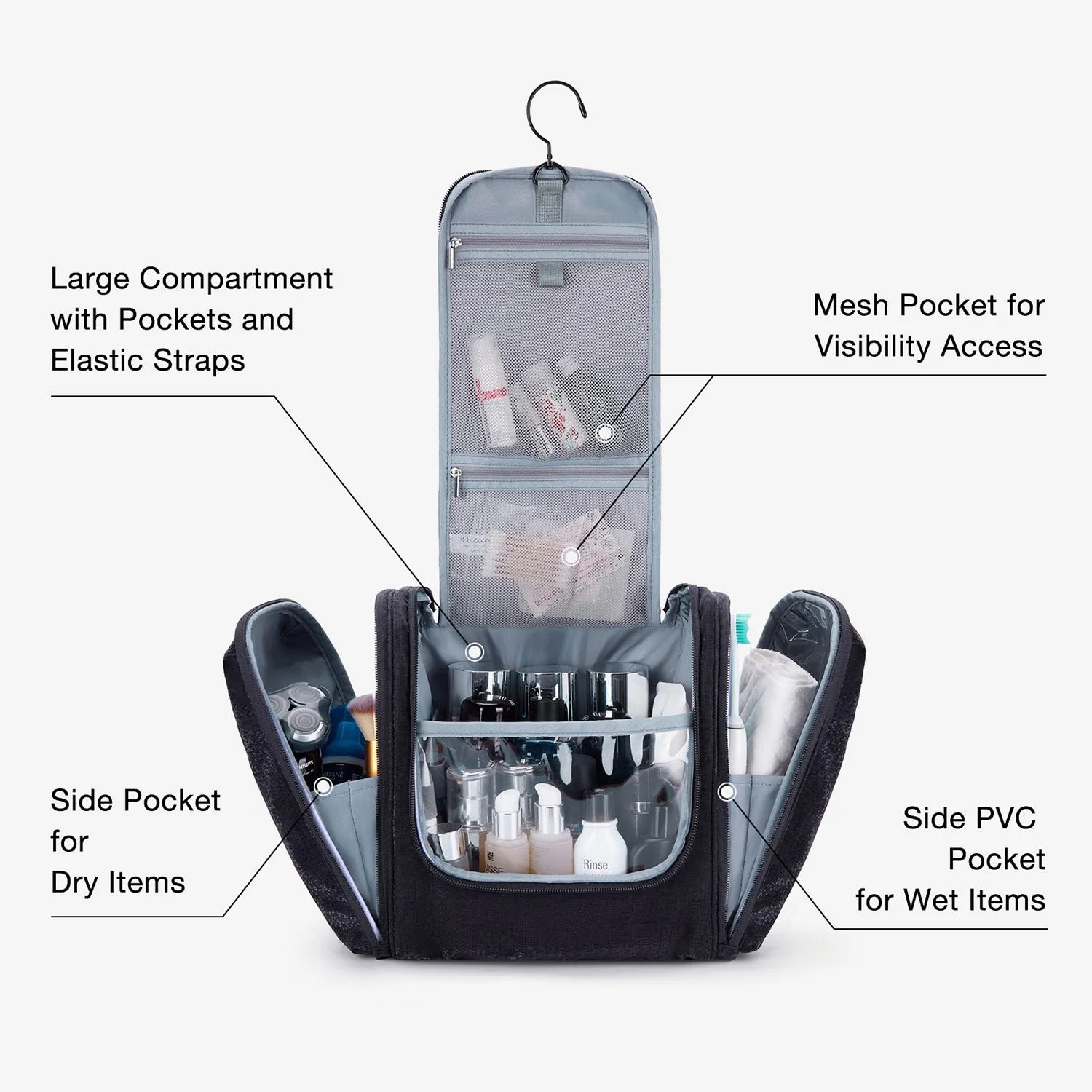 Atlas Hanging Toiletry Bag