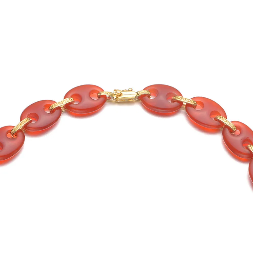 Aurore Red Stone Necklace