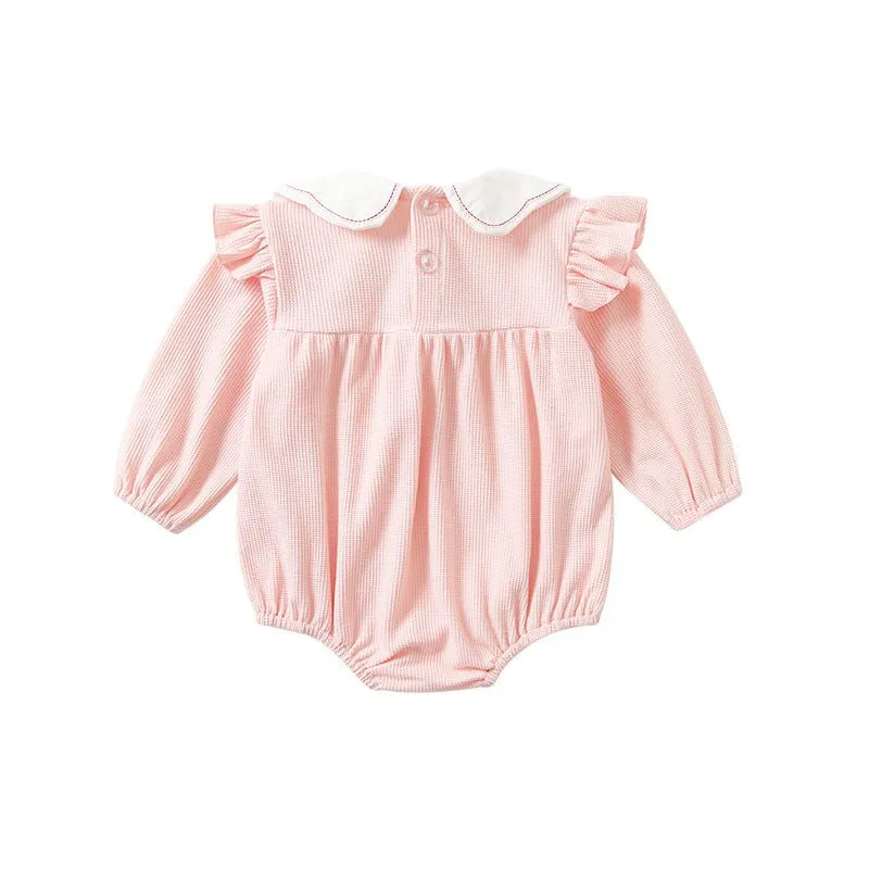 Baby Girl Pink Long Sleeve Onesie with Hat Set