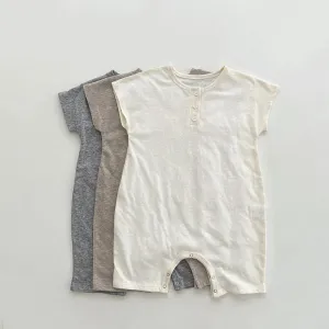 Baby's Cotton Casual Jumpsuit (3 Colors)