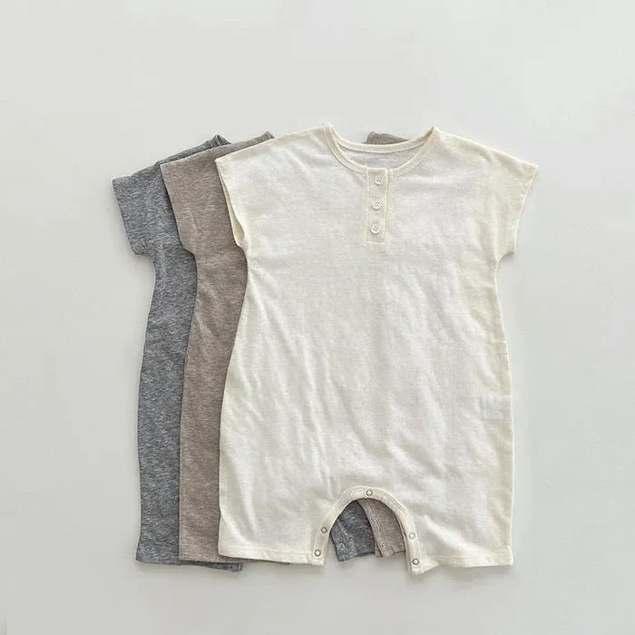 Baby's Cotton Casual Jumpsuit (3 Colors)