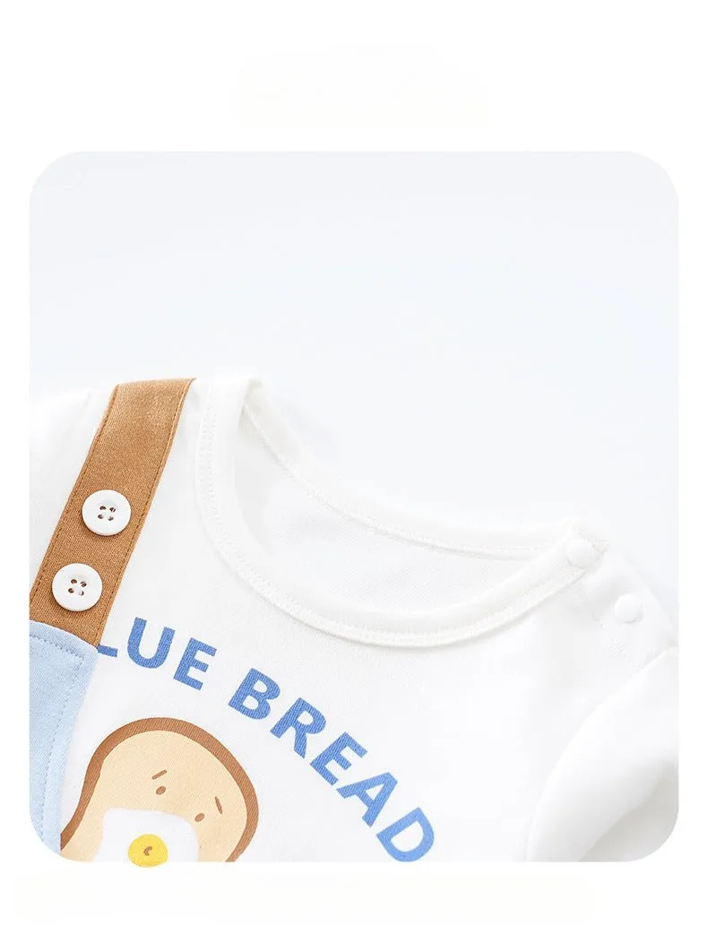 Baby's Long Sleeve Cute Cartoon Premium Cotton Jumpsuit (7 Designs)