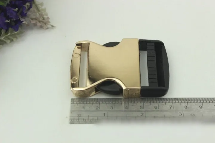 Belt Buckle Quick Release Side Metal 38 mm Purse Slide Backpack Bag Handbag Pet Dog Collar Parachute Strap Adjustable Lock Diy Supplies