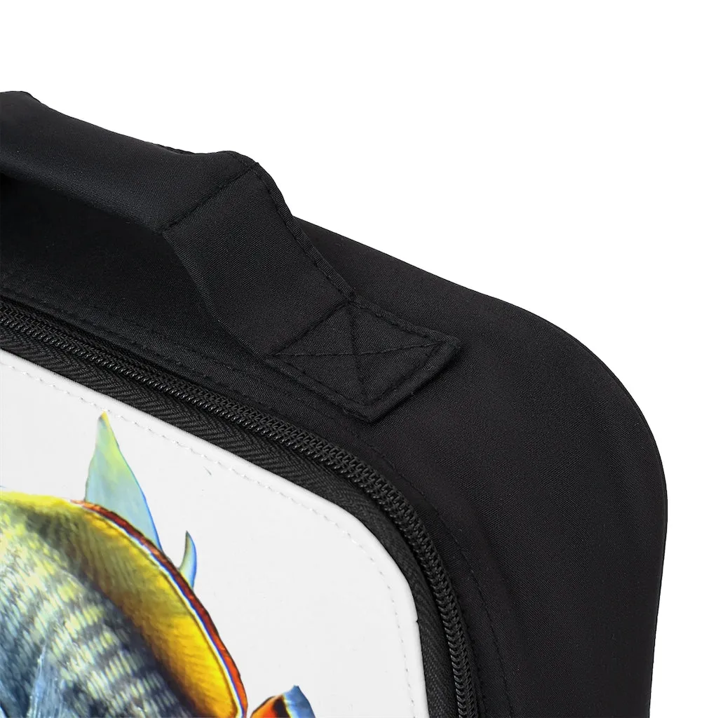 Black and White Fish Lunch Bag