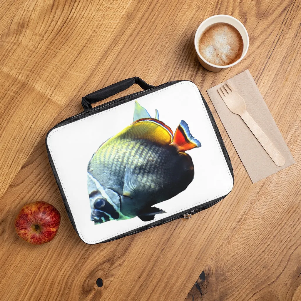 Black and White Fish Lunch Bag