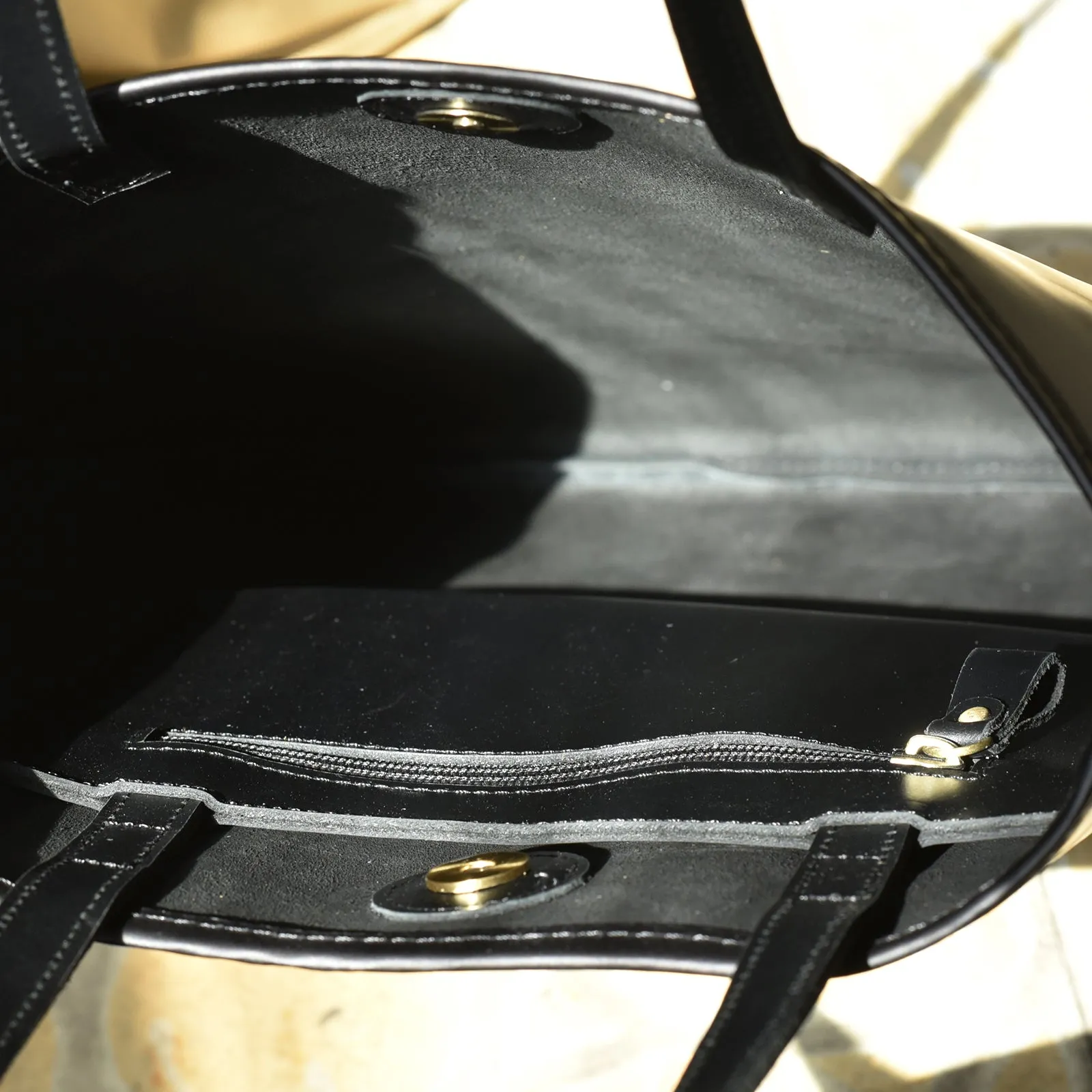 Black Women Small Leather Tote Bag For Women