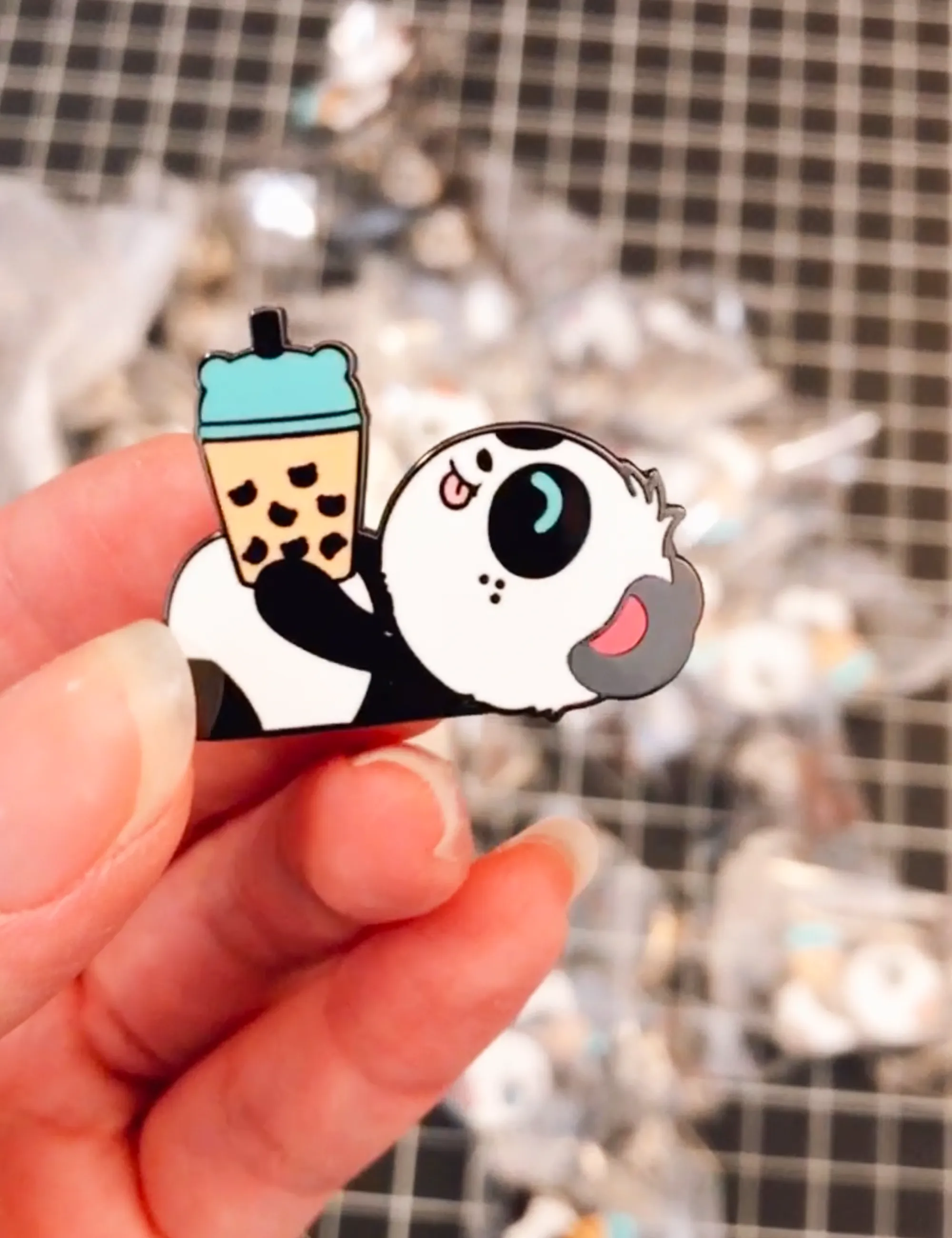 Body By Boba Enamel Pin by Pandi the Panda
