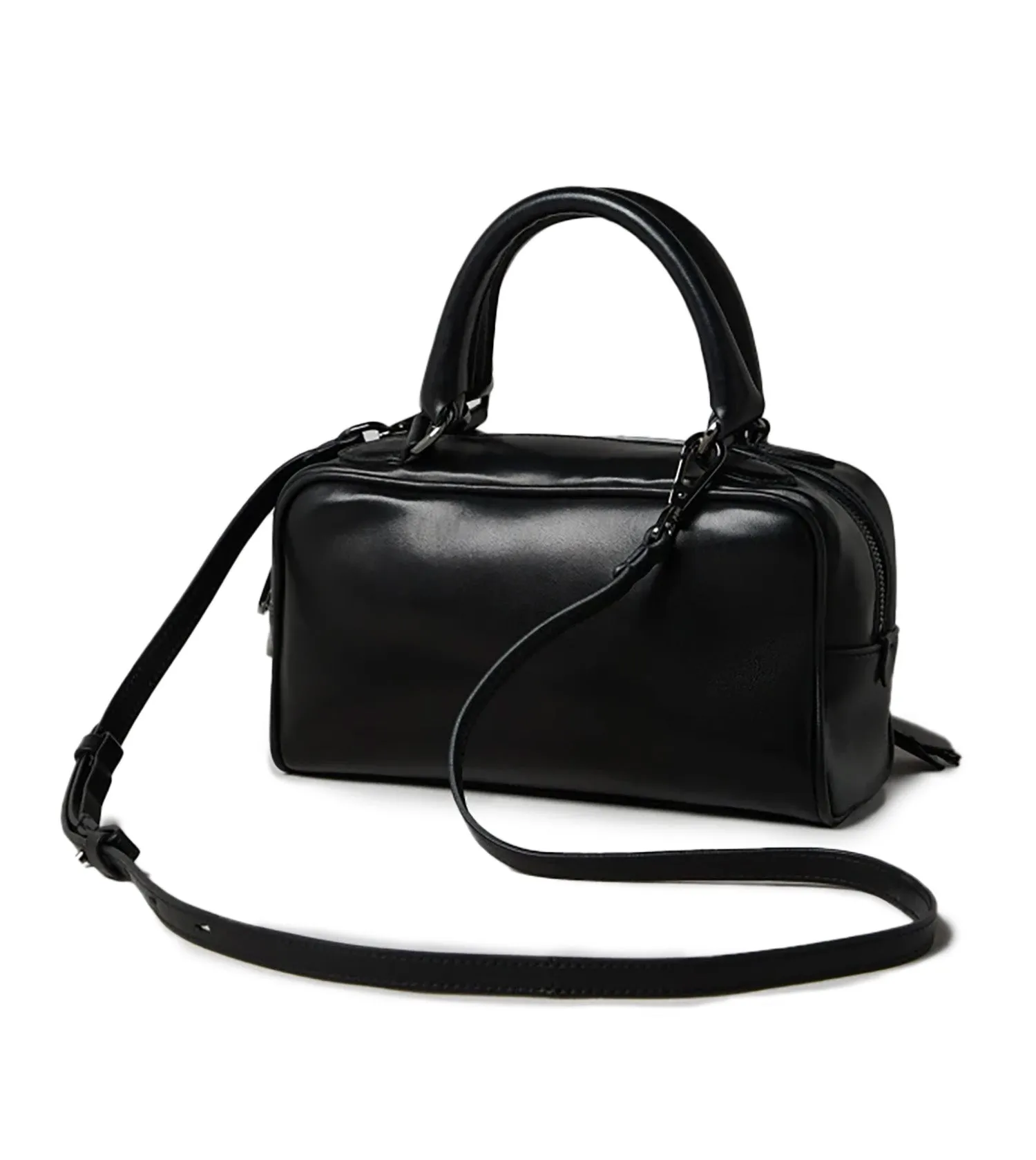 BRUNELLO CUCINELLI Glossy Nappa Boston Top Handle Bag