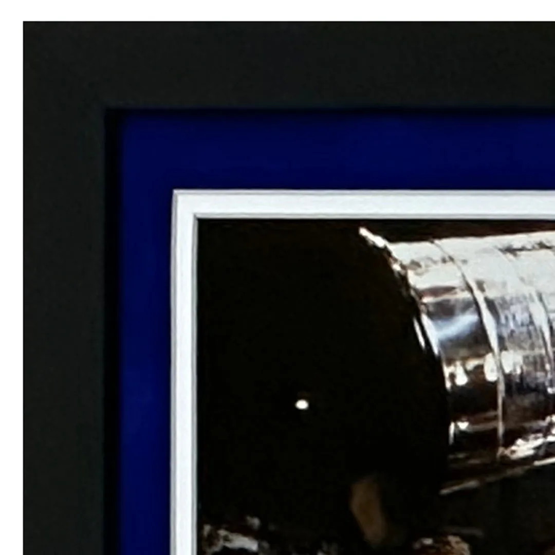 Bryan Trottier Hand Signed & Framed 4x SC Champs Inscribed 8x10 Photo (JSA)