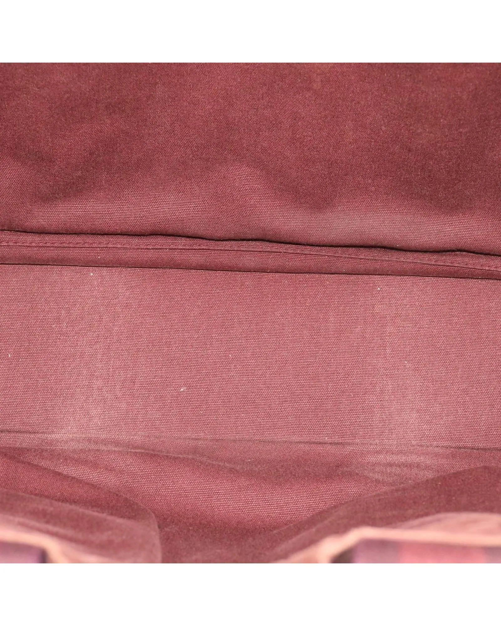 Canvas Red Fourre Tout MM Hand Bag - Authentic Hermes