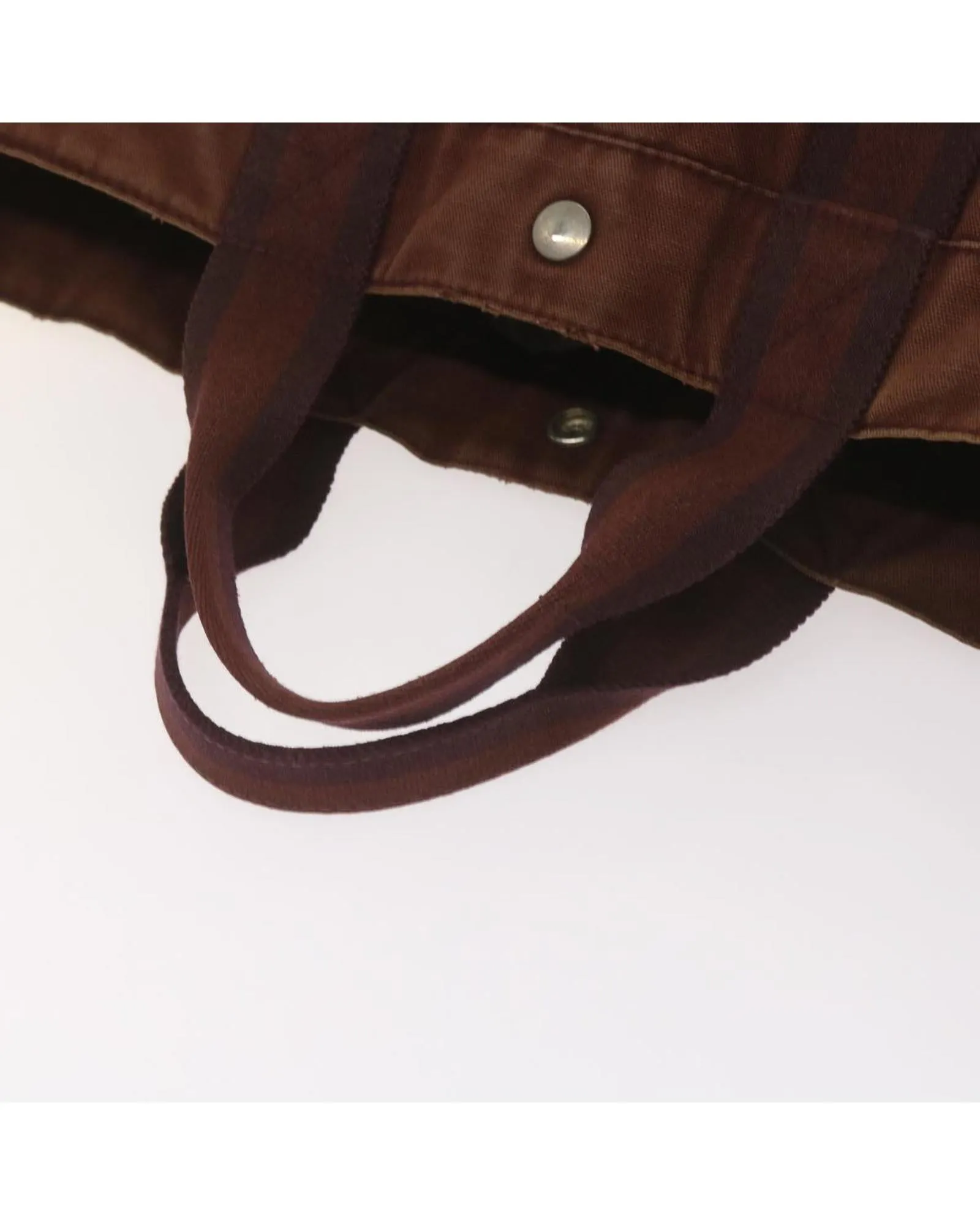 Canvas Red Fourre Tout MM Hand Bag - Authentic Hermes