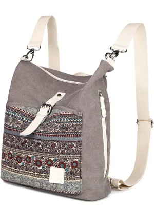 Canvas Women Backpack Casual College Bookbag