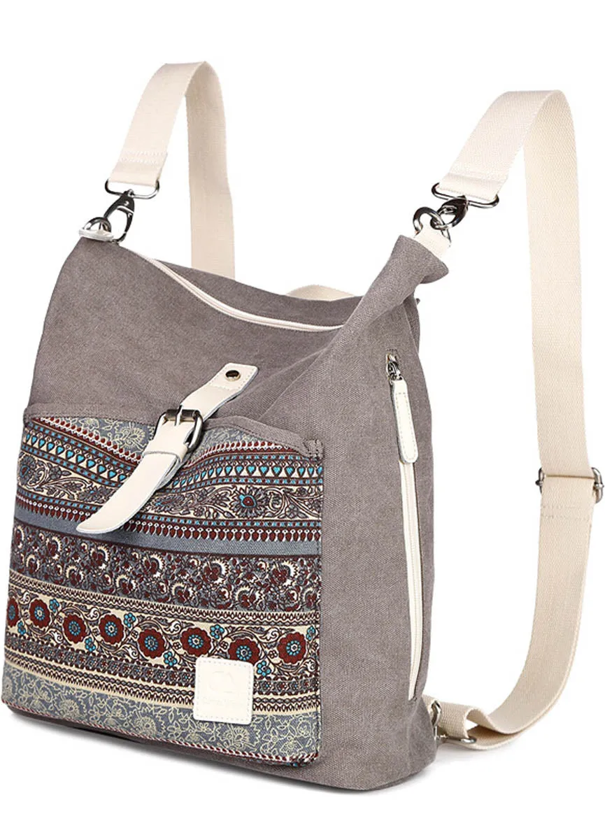 Canvas Women Backpack Casual College Bookbag