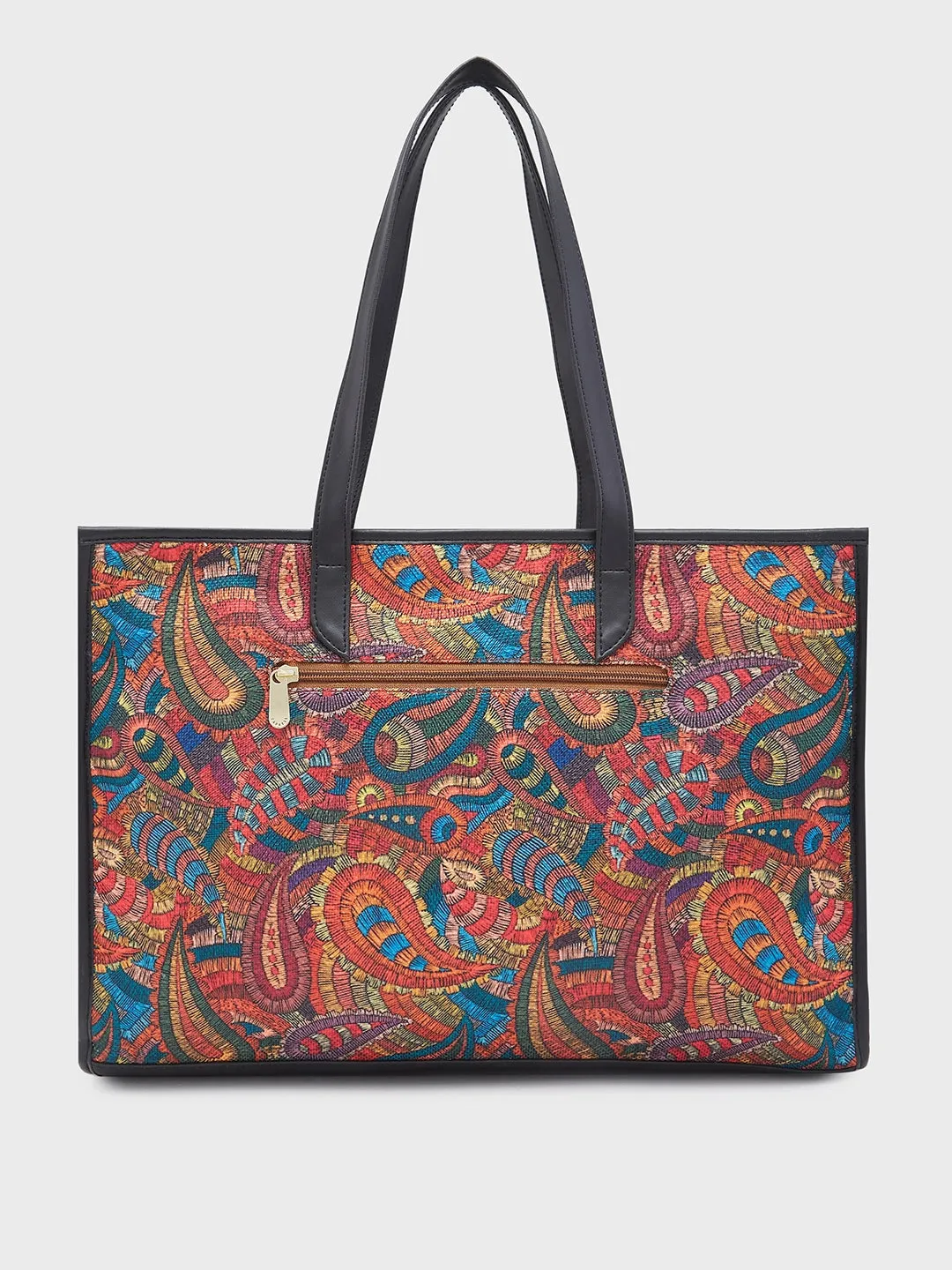 Caprese Kaya Tote Large Printed Womens Handbag Red