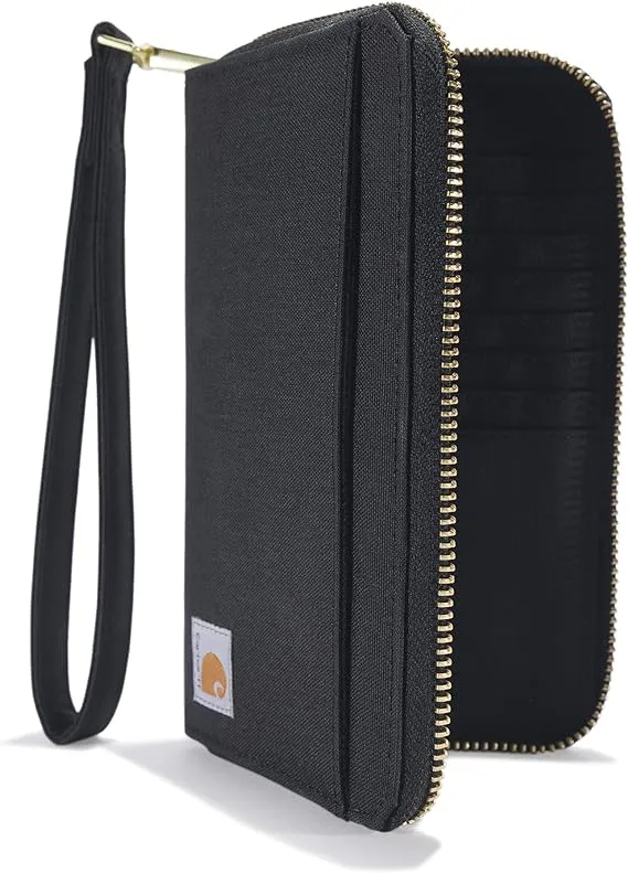 Carhartt Women's Durable Canvas Wallet, Black