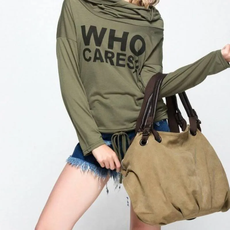 Casual Large Adjustable Strap Unique Hobo Bag