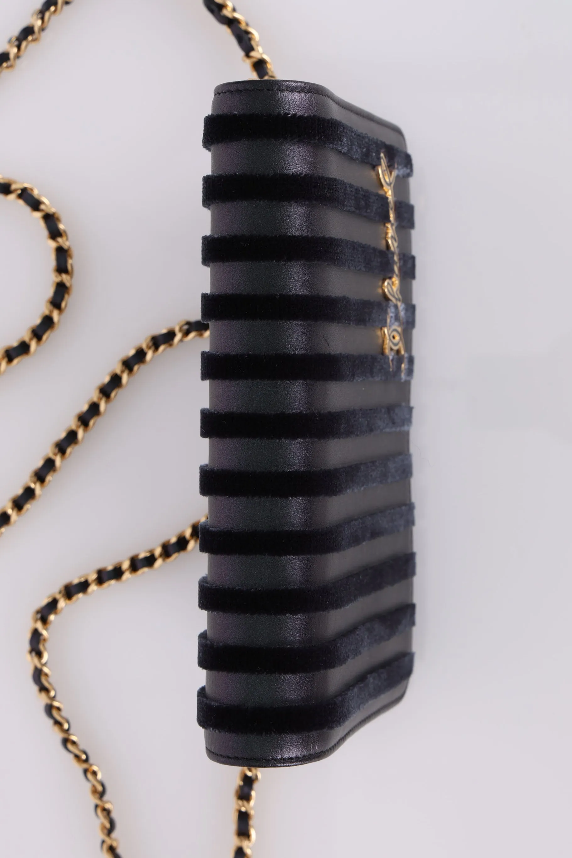 Chanel 2018 Iridescent Velvet Wallet on Chain
