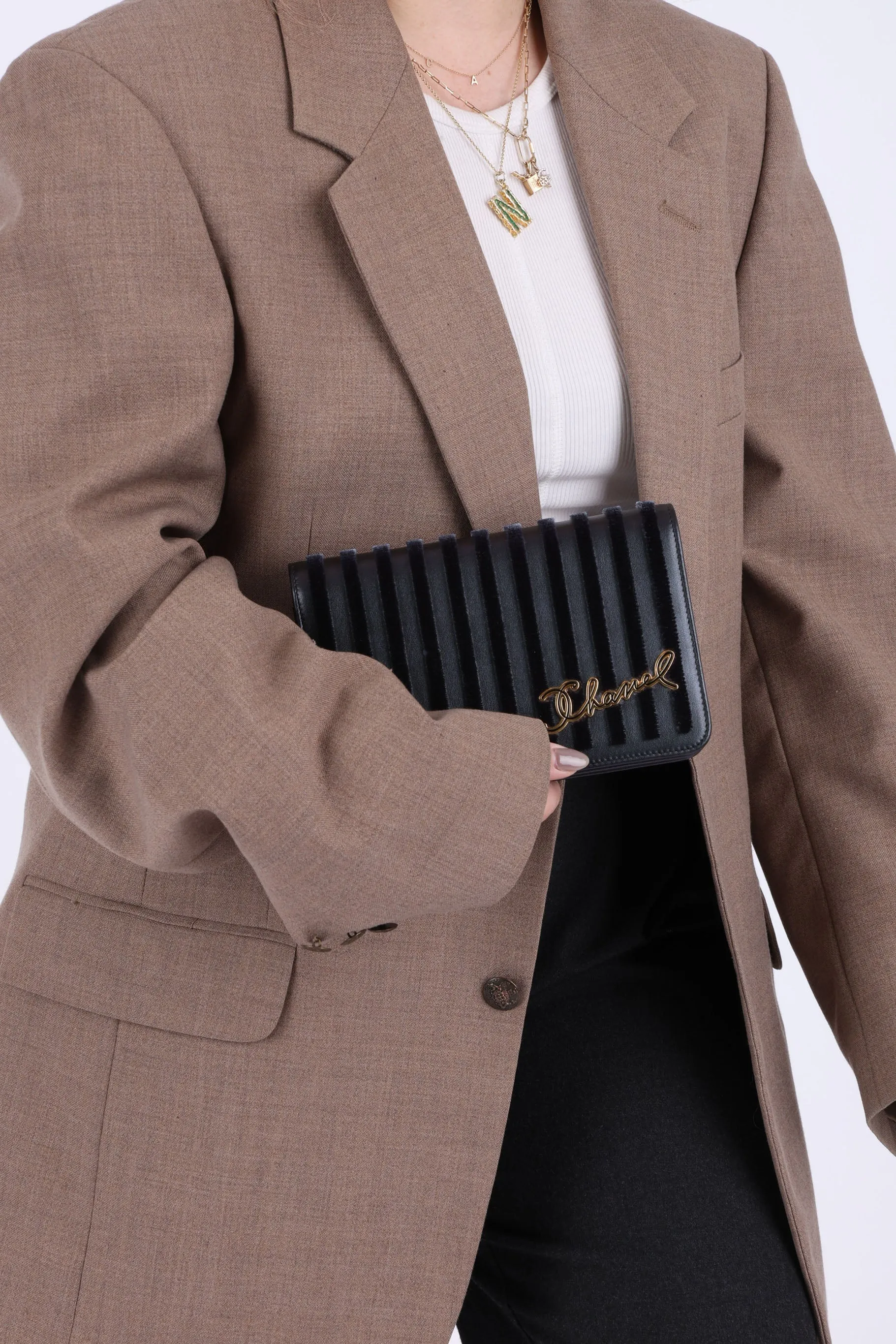 Chanel 2018 Iridescent Velvet Wallet on Chain