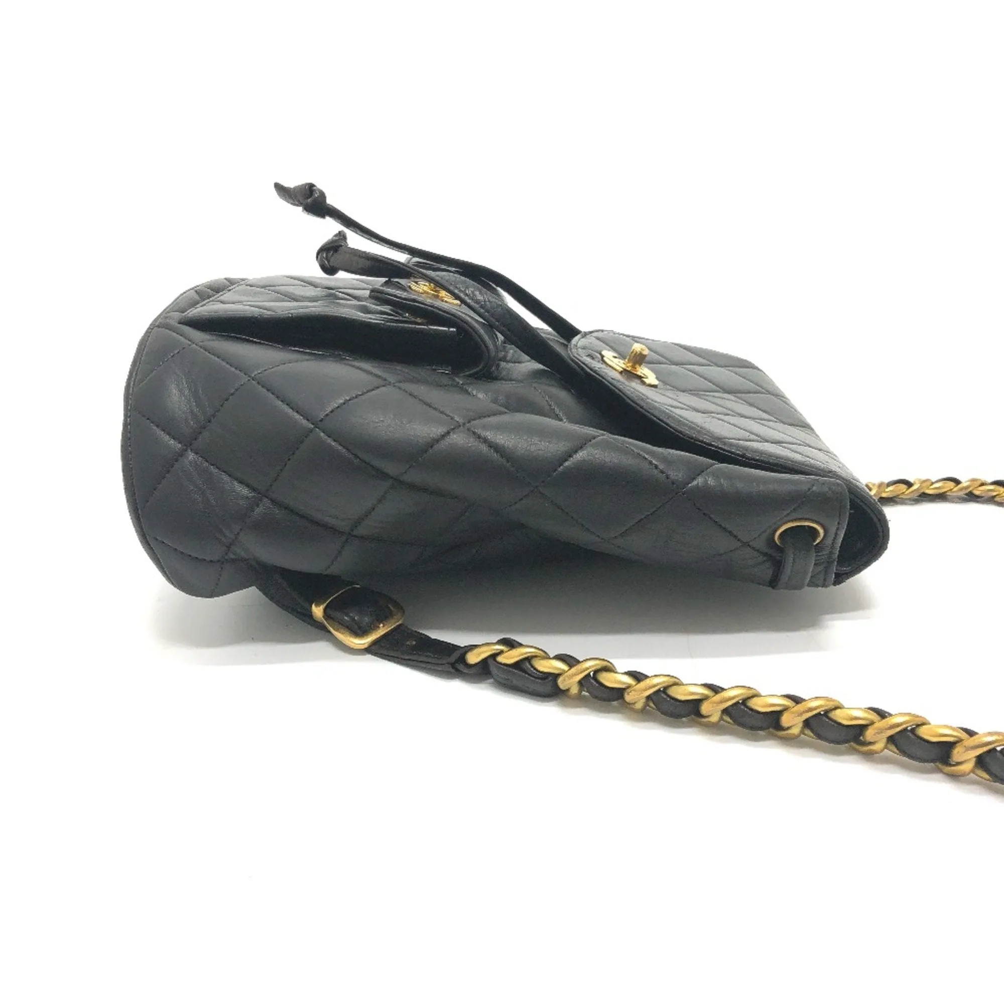 Chanel CC Mark Chain Backpack Black GoldHardware