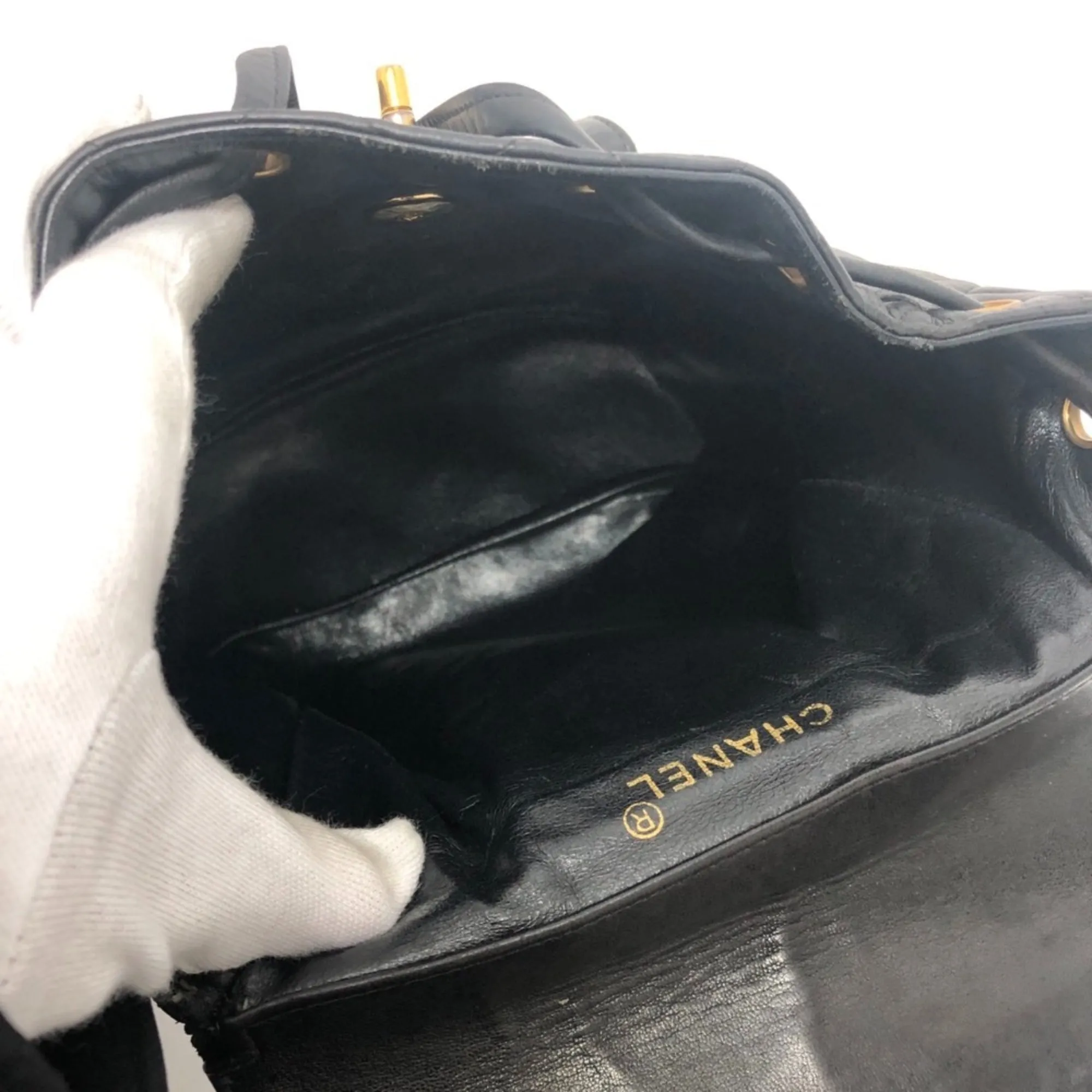 Chanel CC Mark Chain Backpack Black GoldHardware