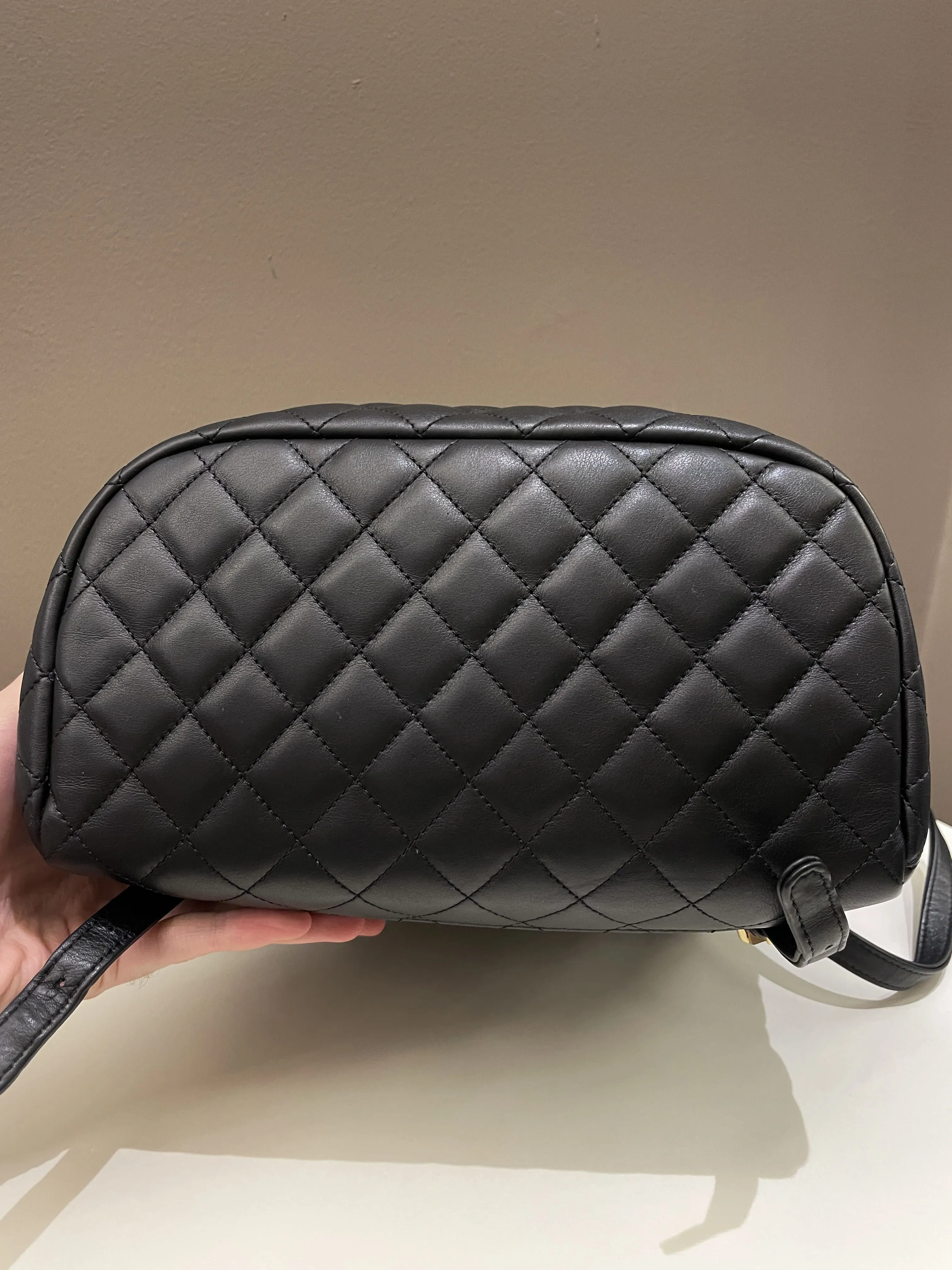 Chanel Quilted Urban Spirit Backpack Black Calfskin