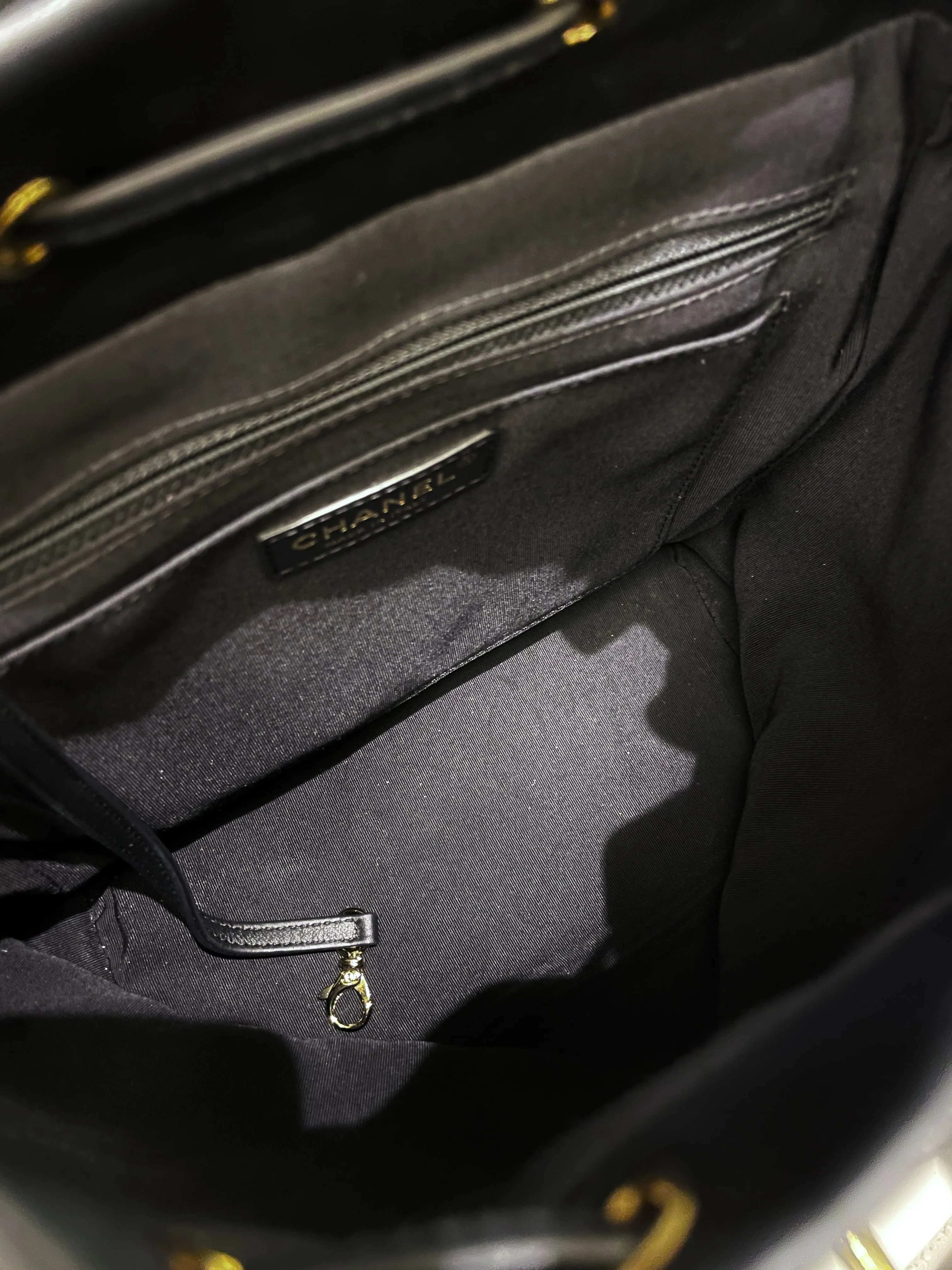 Chanel Quilted Urban Spirit Backpack Black Calfskin