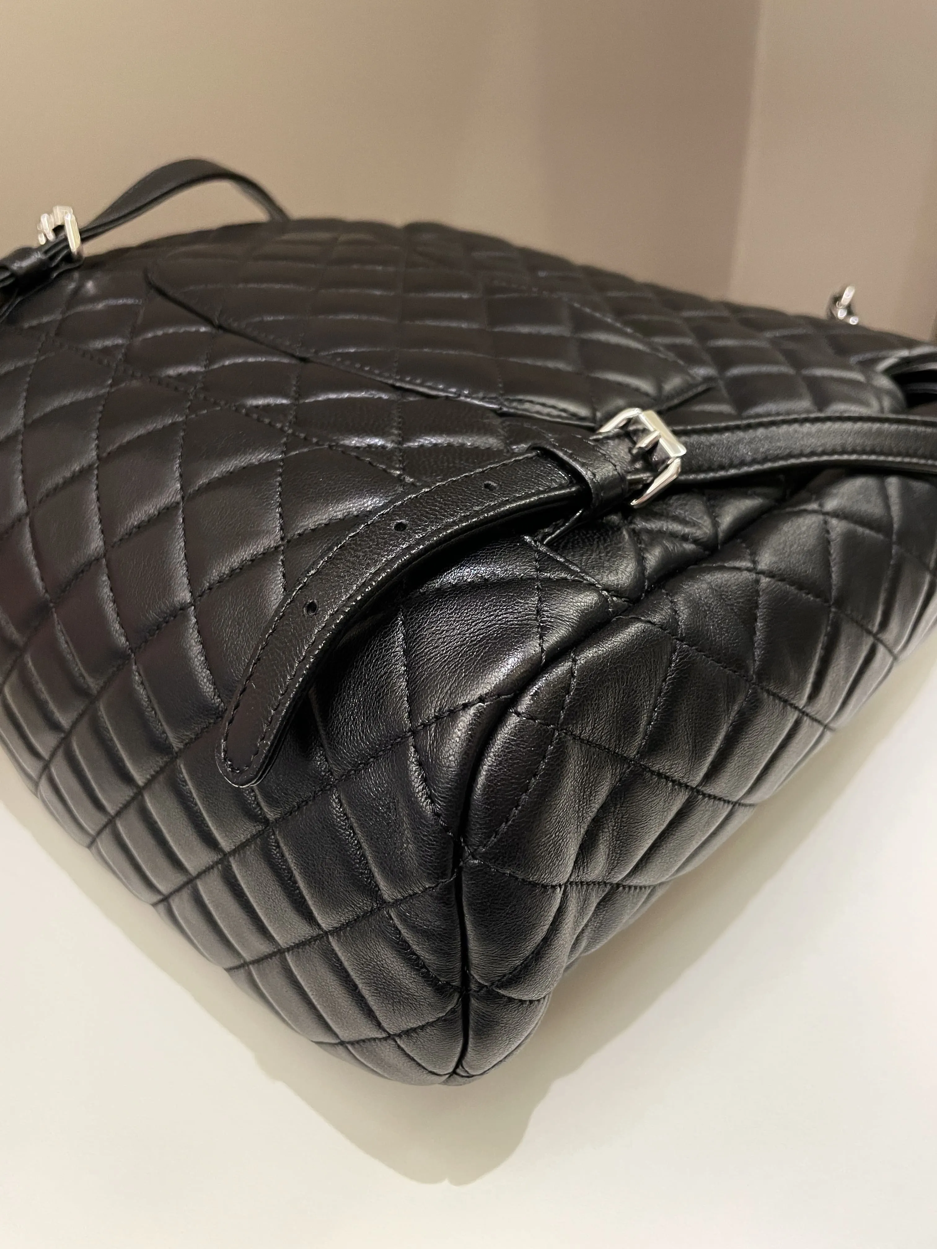 Chanel Quilted Urban Spirit Backpack Black Lambskin