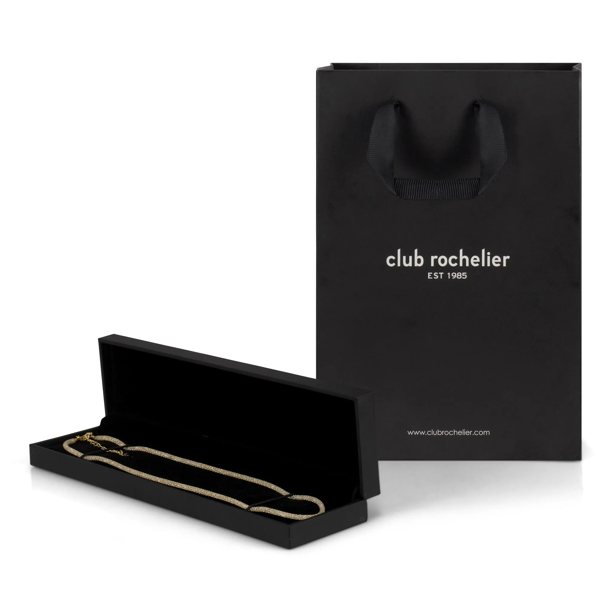 Club Rochelier 5A Cubic Zirconia Vintage Necklace