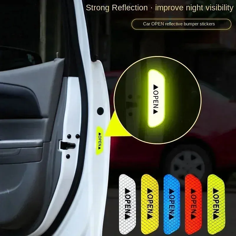 Color Name: Blue - 2023 Car Door Reflective Sticker Safety