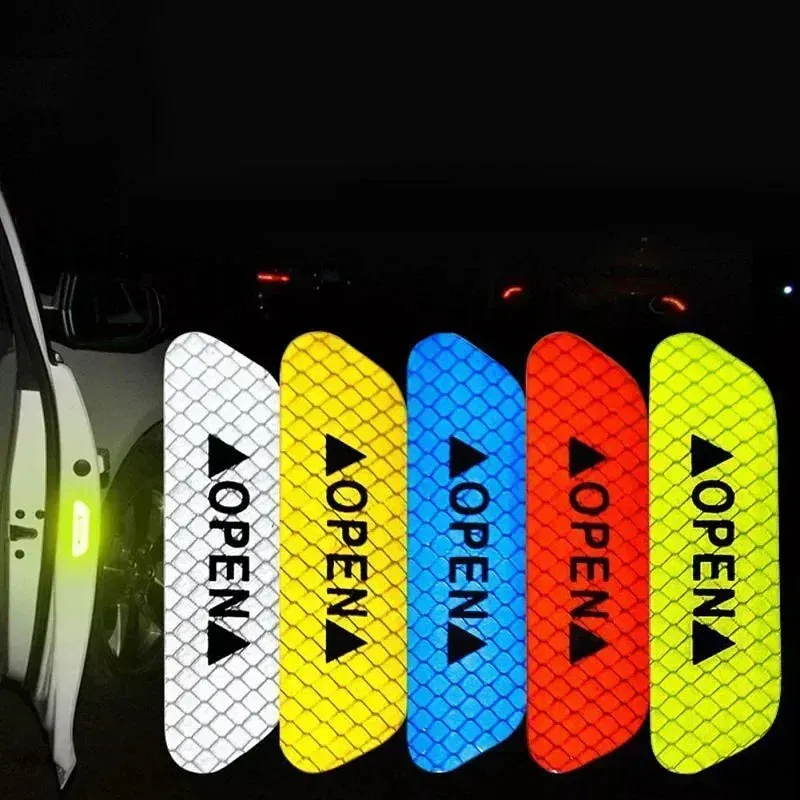 Color Name: Blue - 2023 Car Door Reflective Sticker Safety