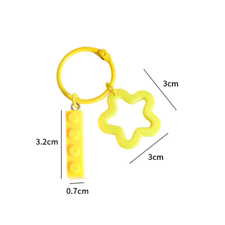 Colourful Star Key Ring (6 pieces)