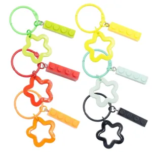 Colourful Star Key Ring (6 pieces)