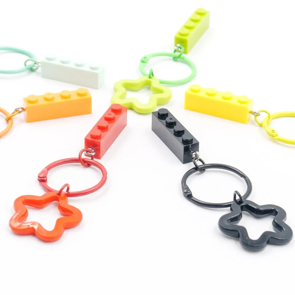 Colourful Star Key Ring (6 pieces)
