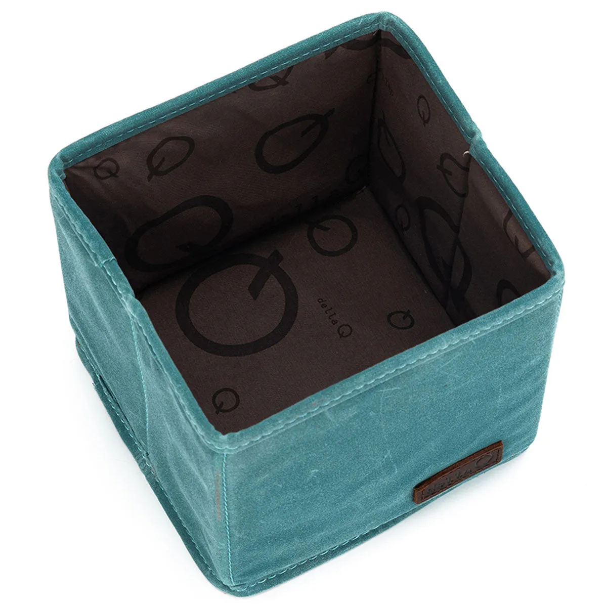 della Q Maker's Canvas Cubbies (Set of 2) - Teal