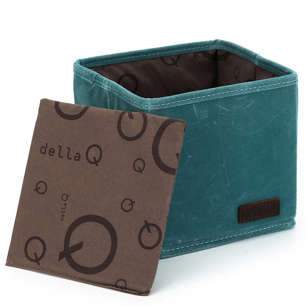 della Q Maker's Canvas Cubbies (Set of 2) - Teal
